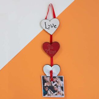 Colgador Foto Corazones